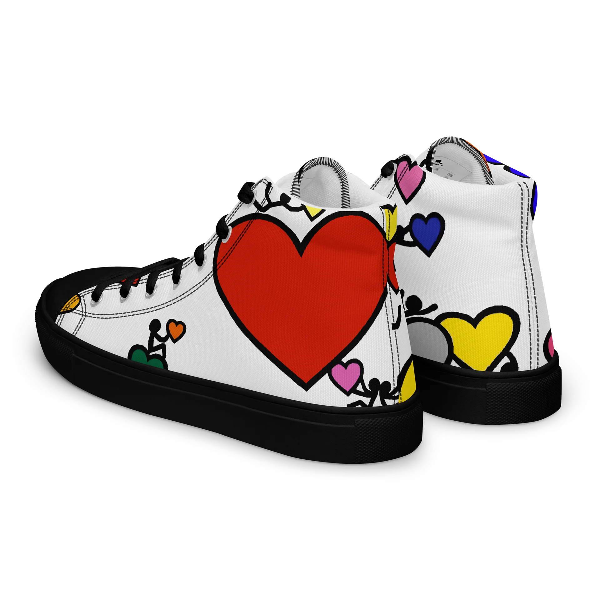 Love in Colour // Man's Canvas Art High Tops product image (5)