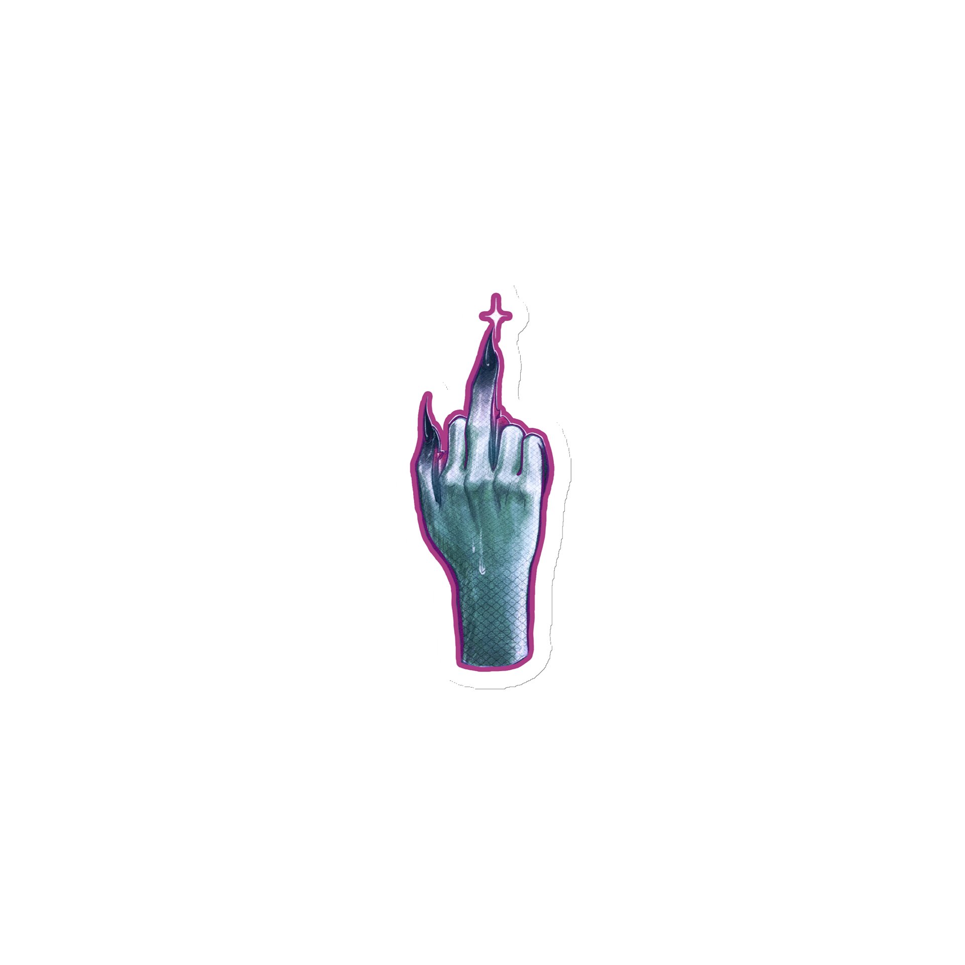 Mermaid Middle Finger Magnet product image (1)