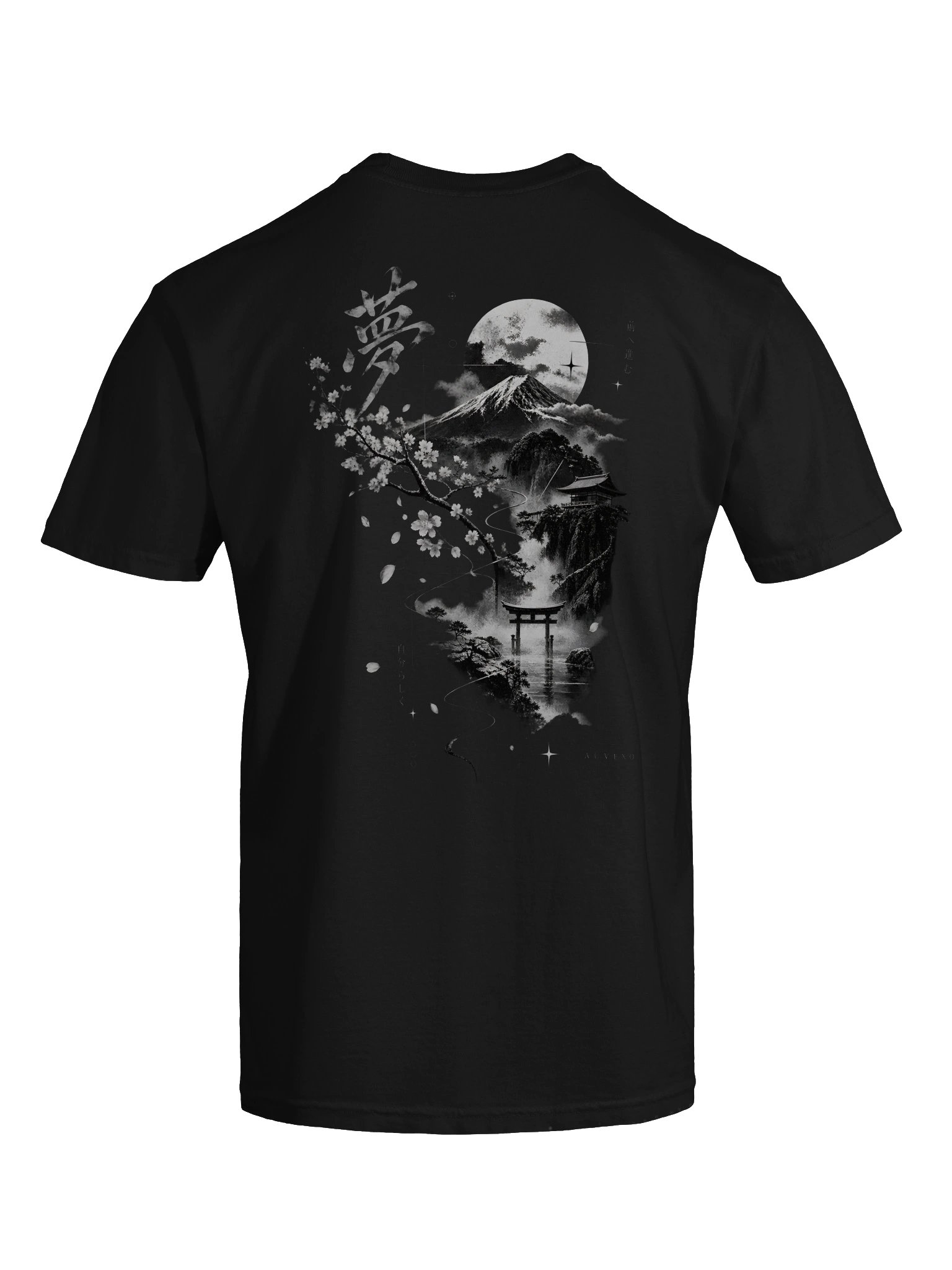 AUVEXO | Sakura Dreams Tee — Midnight Black product image (11)