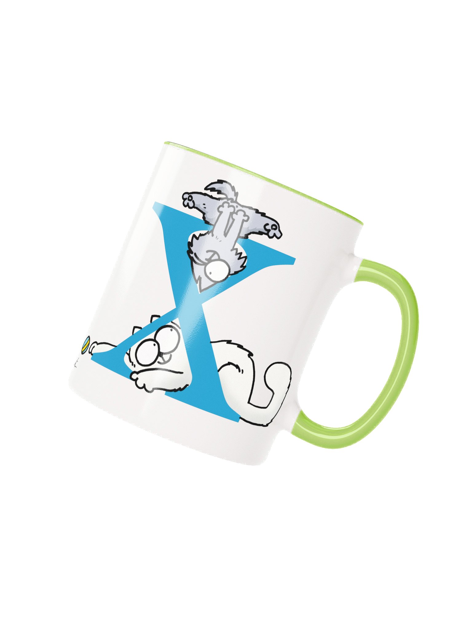 Cat Monogram Mug - X product image (1)