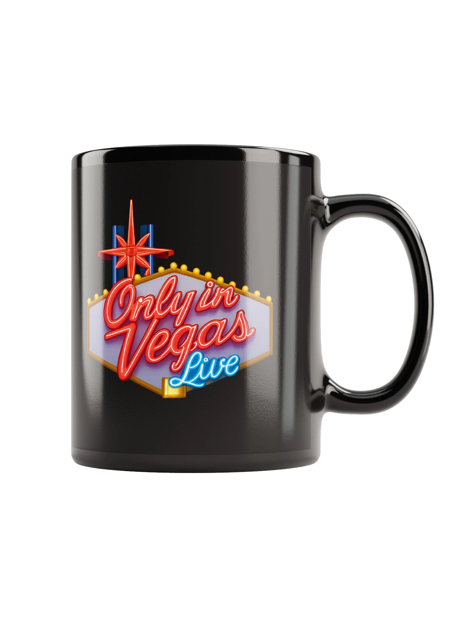 Fabulous Vegas Mornings Black Mug product image (2)
