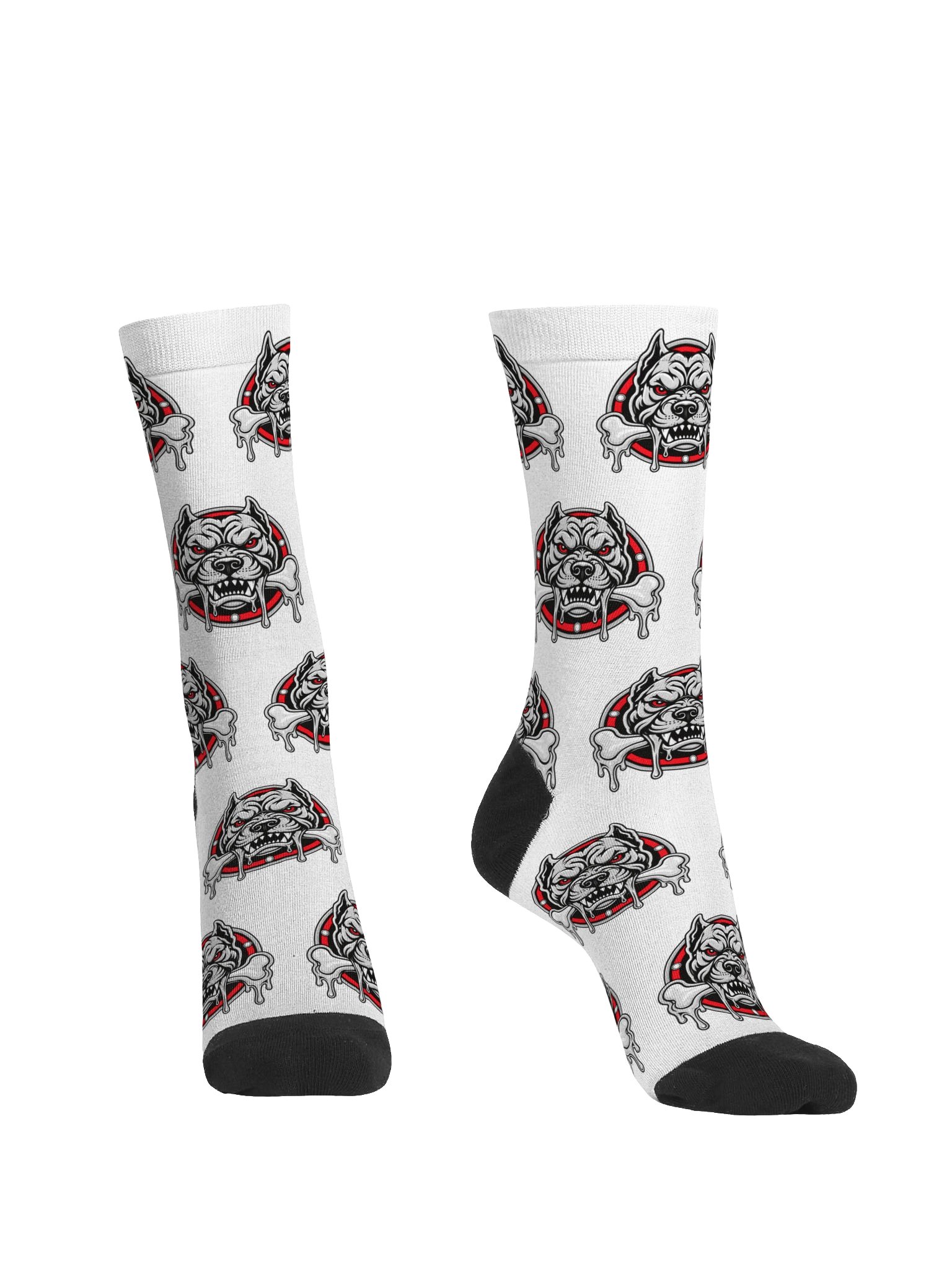 Boro Bonedawgs Crew Socks - White product image (2)
