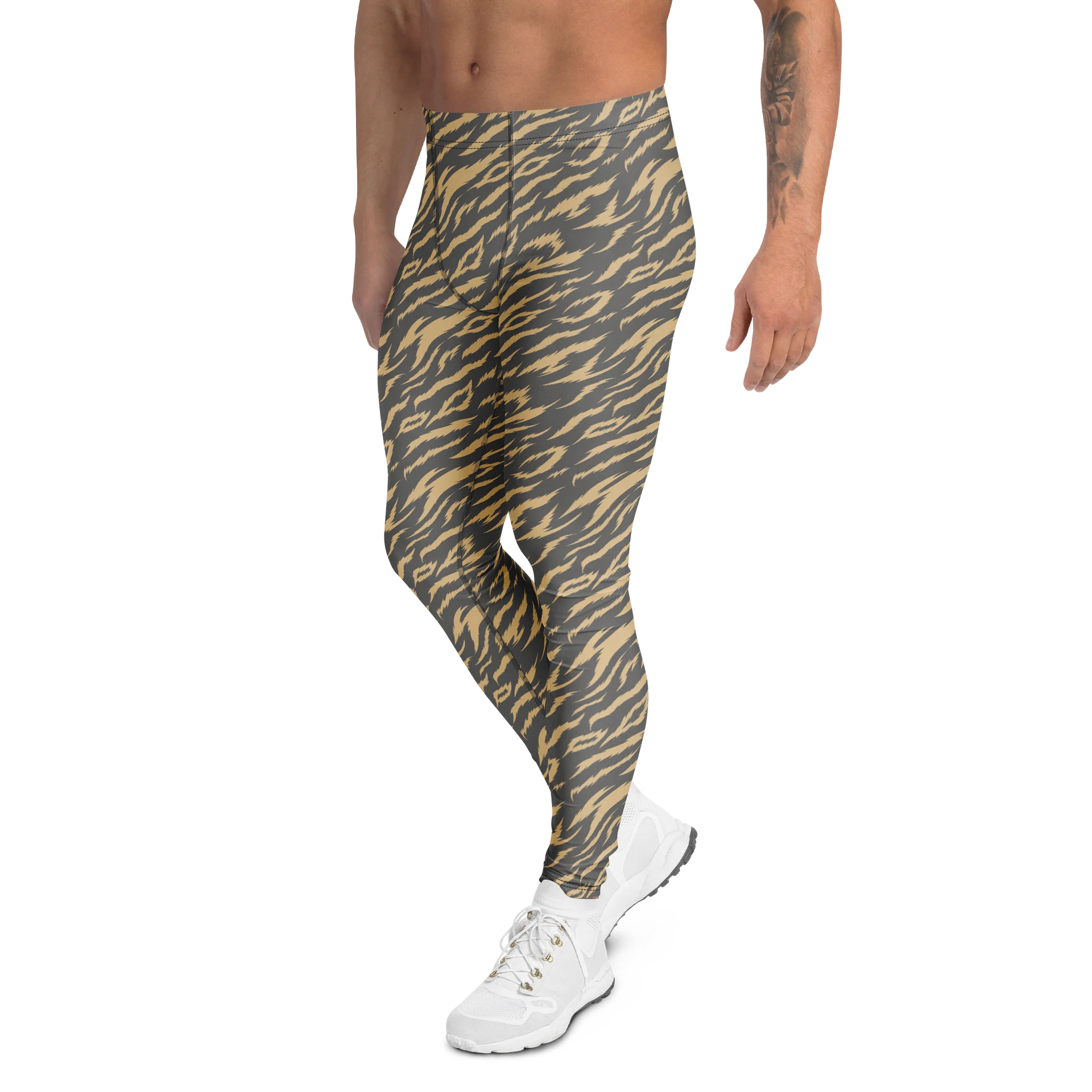 Comfortable Men's Leggings with Bold Animal Print Graphics product image (4)