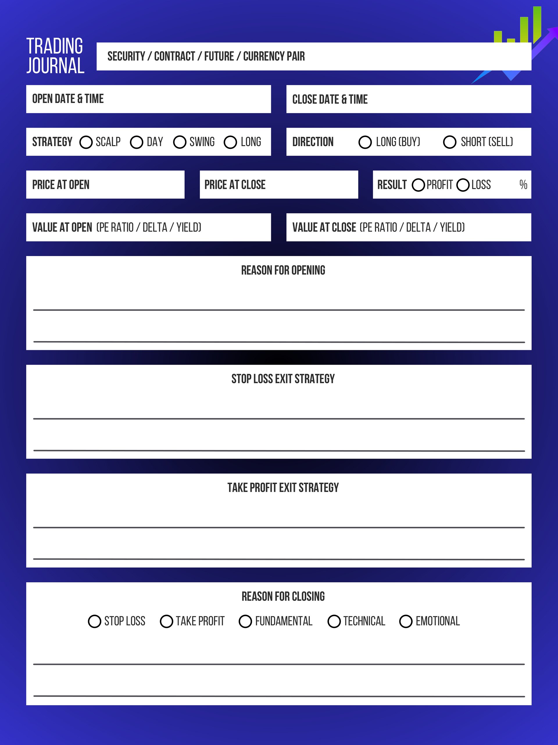 Trading Success Journal - PDF product image (6)