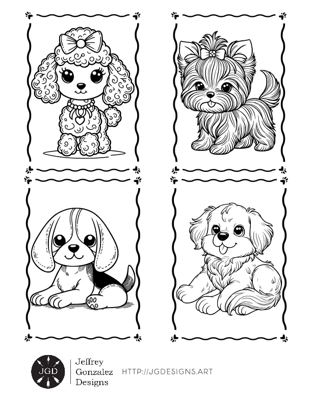 Dog Lovers: Coloring Book For All Ages - Printable E-Book PDF product image (2)