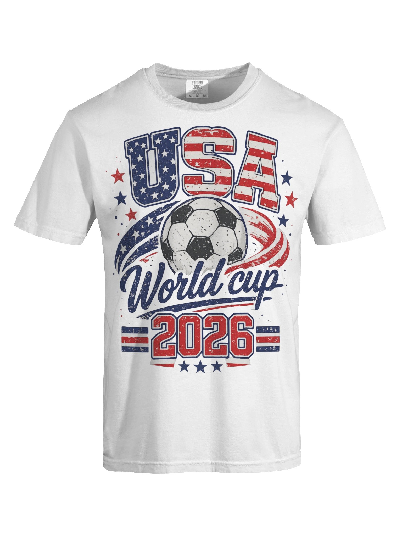 USA World Cup 2026 Retro Patriotic Soccer Graphic Tee product image (29)