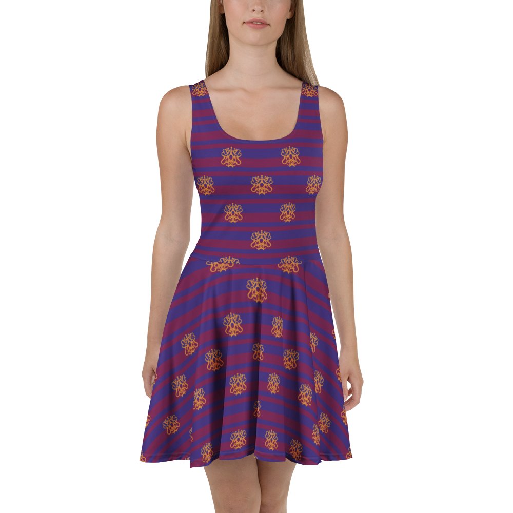 Purple Flirty Academic Skater Dress product image (1)
