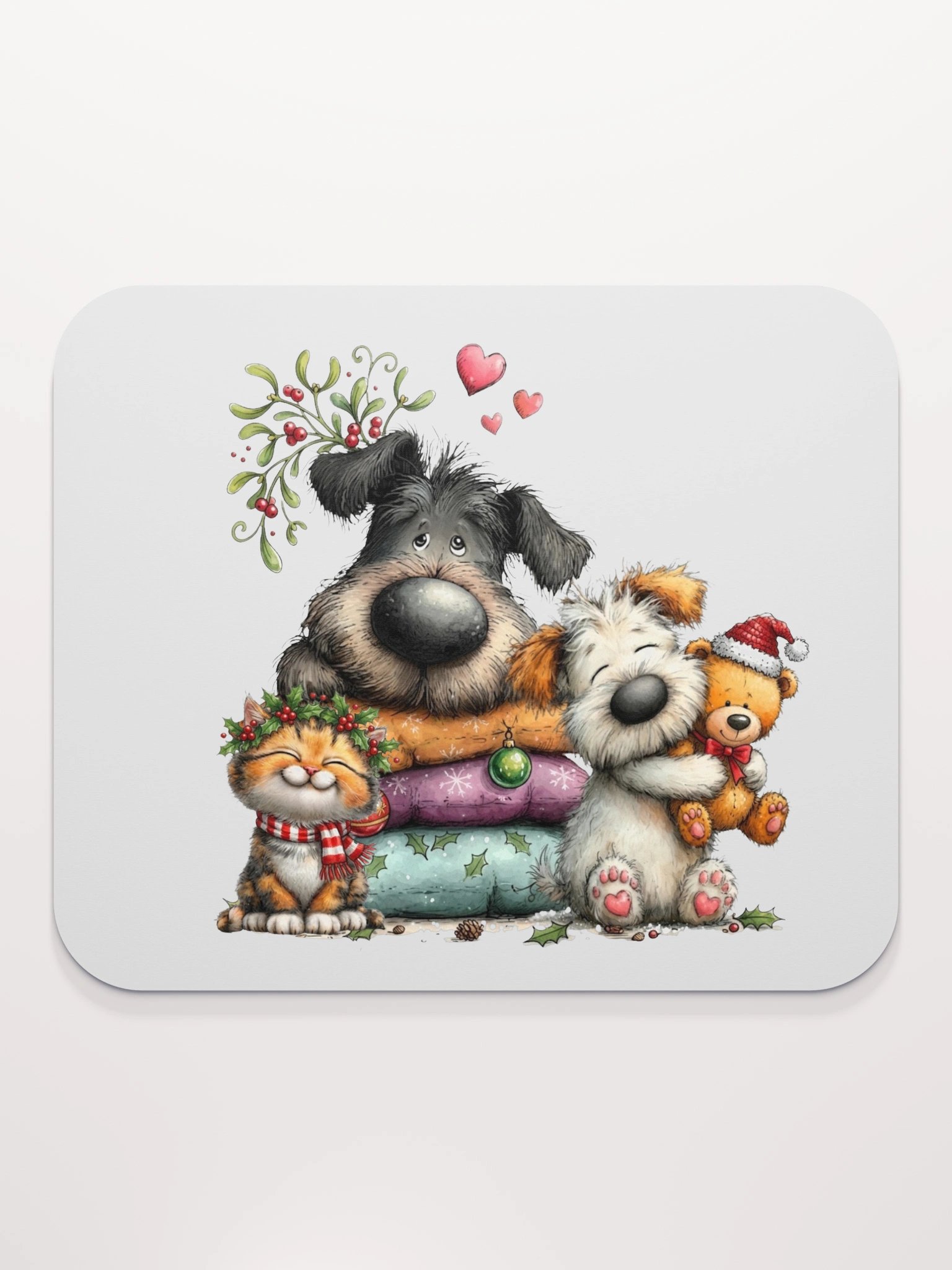 Christmas Pets & Teddy Mouse Pad product image (2)