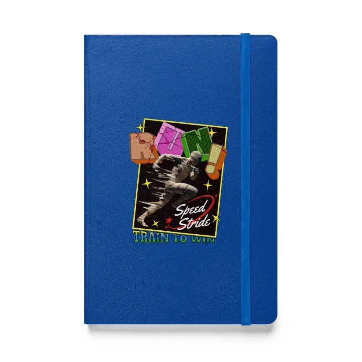 Train To Win Block Letters Run! Speed Stride Hardcover Journal product image (1)