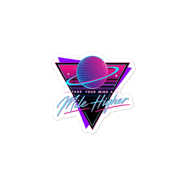 Planet Mile Higher Vinyl Sticker product image (2)