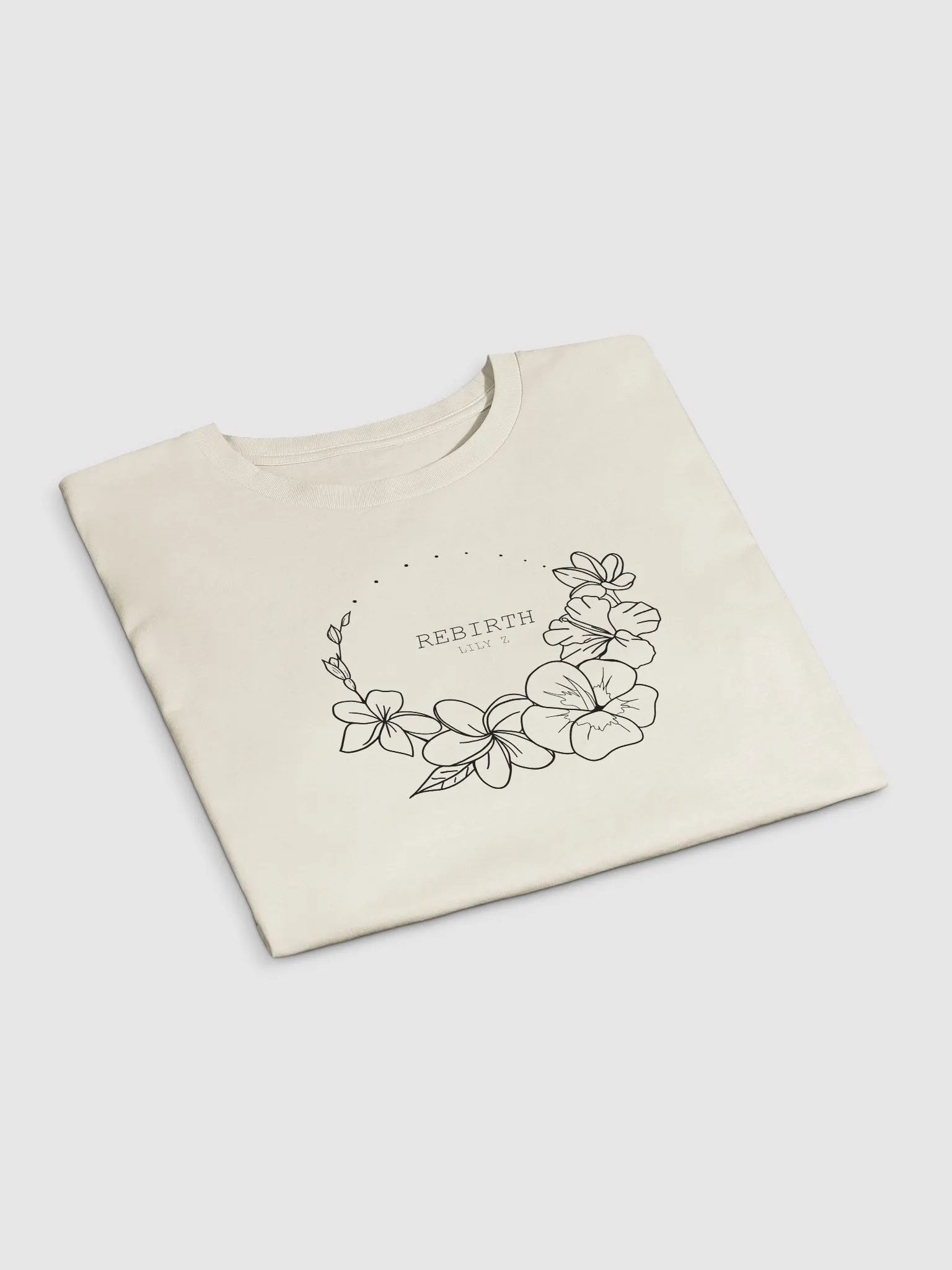 REBIRTH Cropped T-shirt - Cream product image (4)