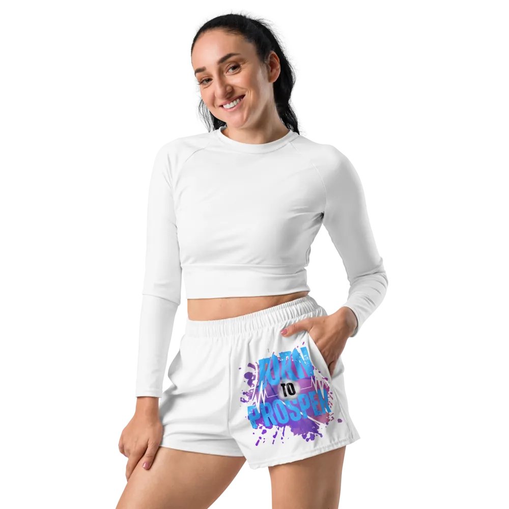 BORN TO PROSPER Bold Print Athletic Super Shorts product image (1)