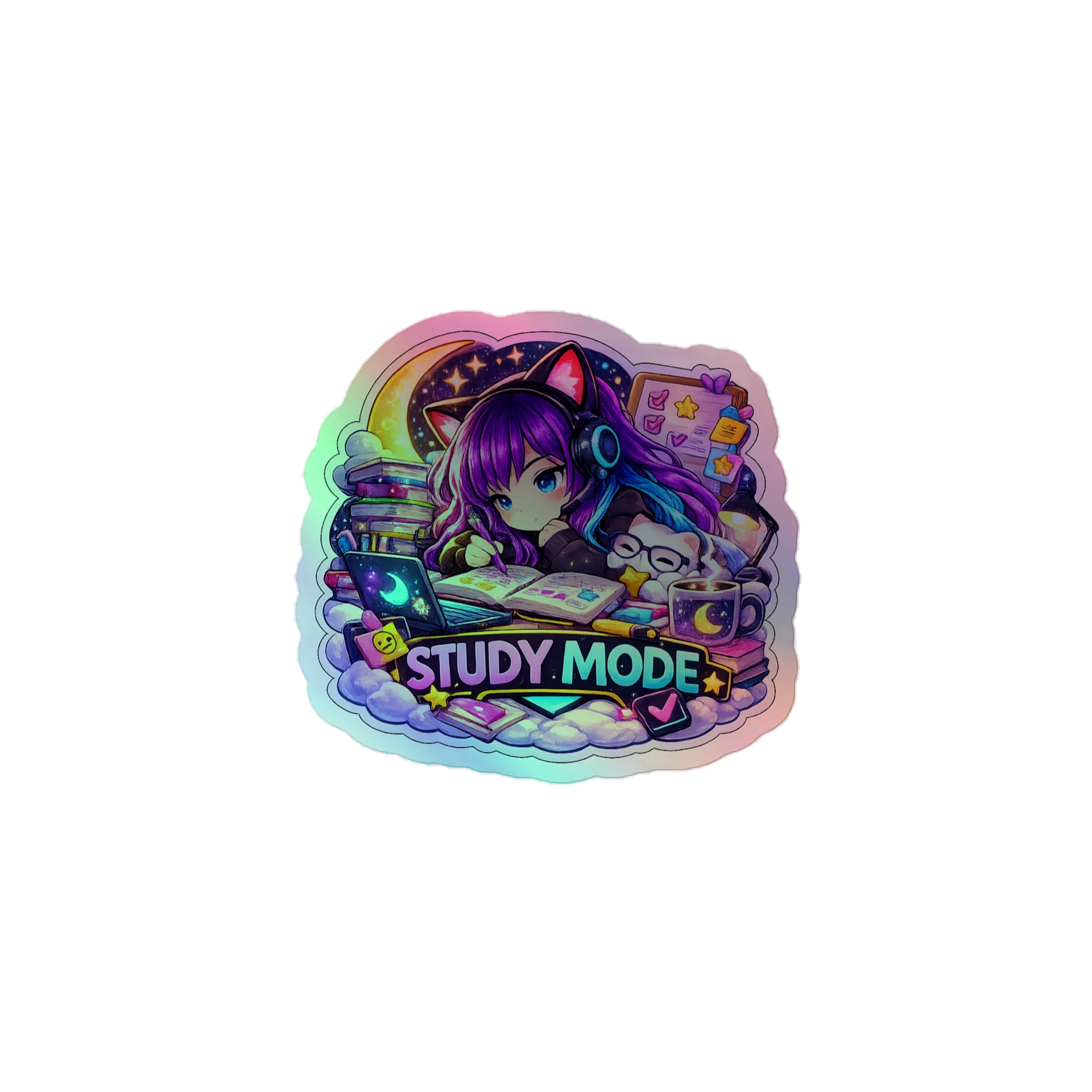 • AKC // Callie Sticker STUDY MODE | Holographic | Callie Emote Badge Series product image (1)