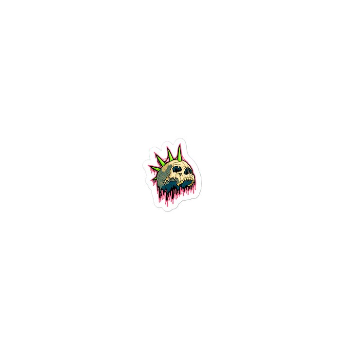 Drippy Mohawk Skull Sticker product image (2)