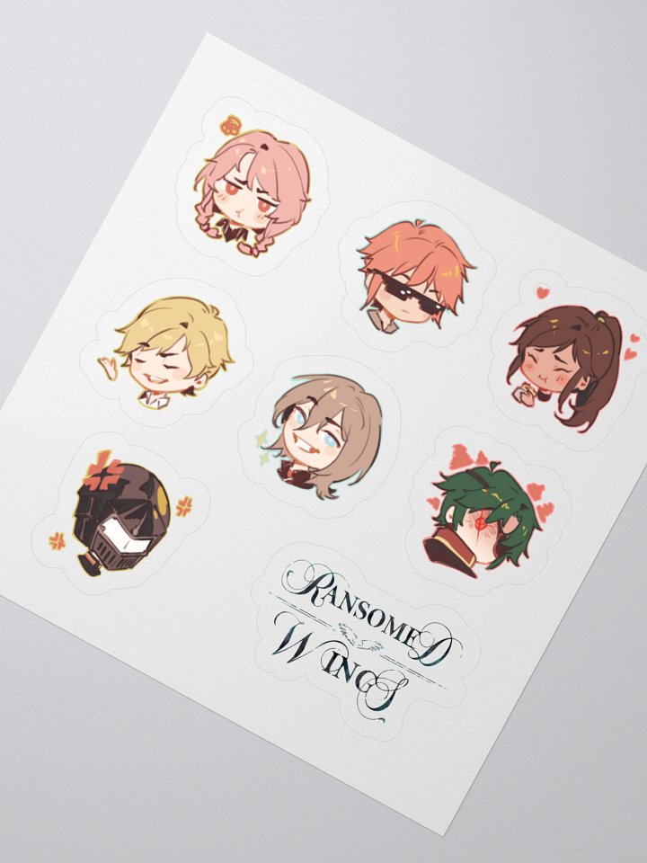 Ransomed Wings - Chibi Expressions Sticker Sheet 02 product image (2)