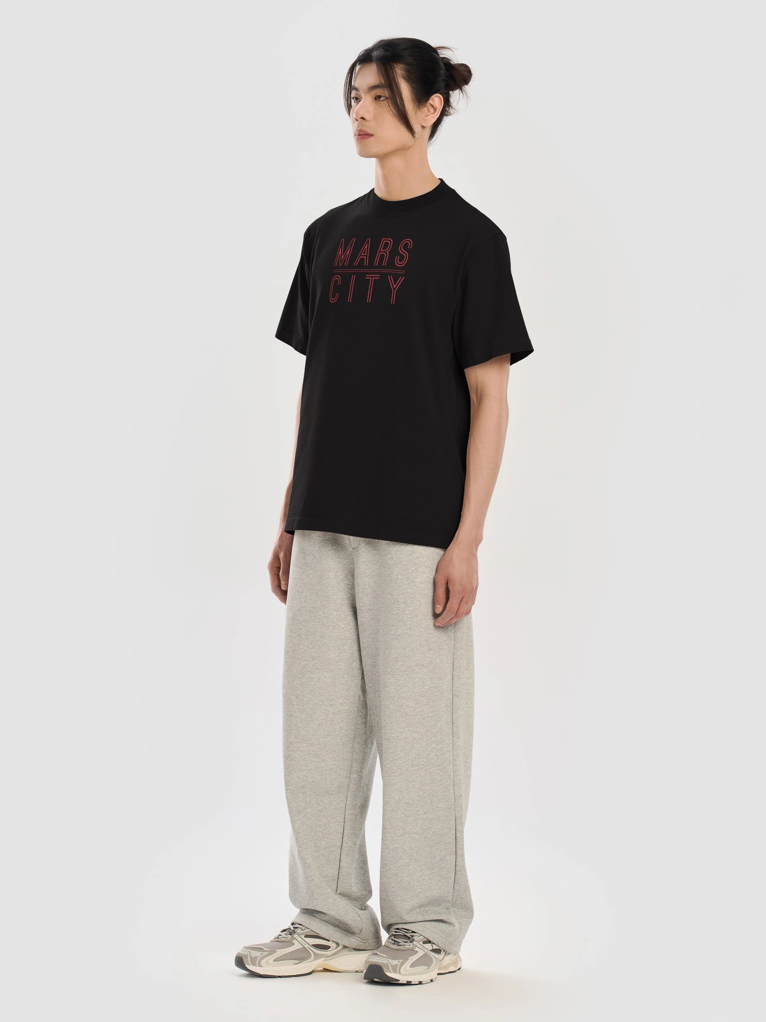 MARS CITY Red Outline Letters Box Tee product image (14)
