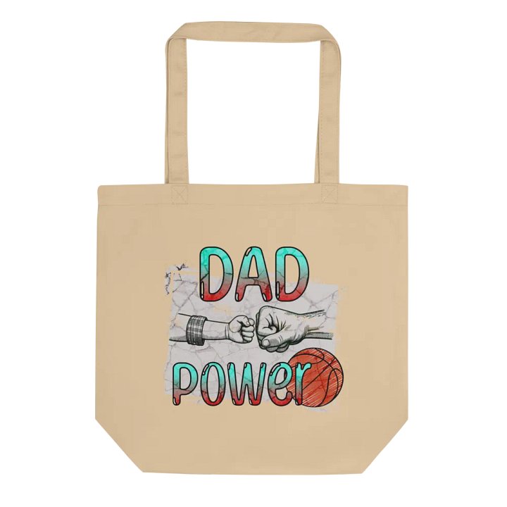 Dad Power Basketball Fist Bump Tote Bag product image (1)