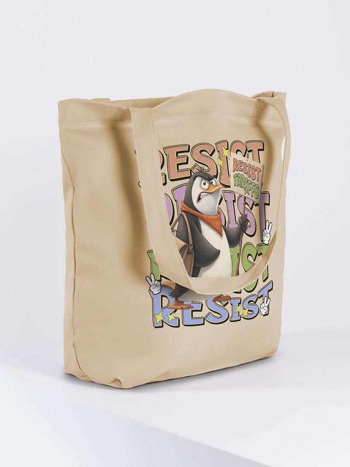 Resist Tariffs Penguin Eco Tote product image (4)