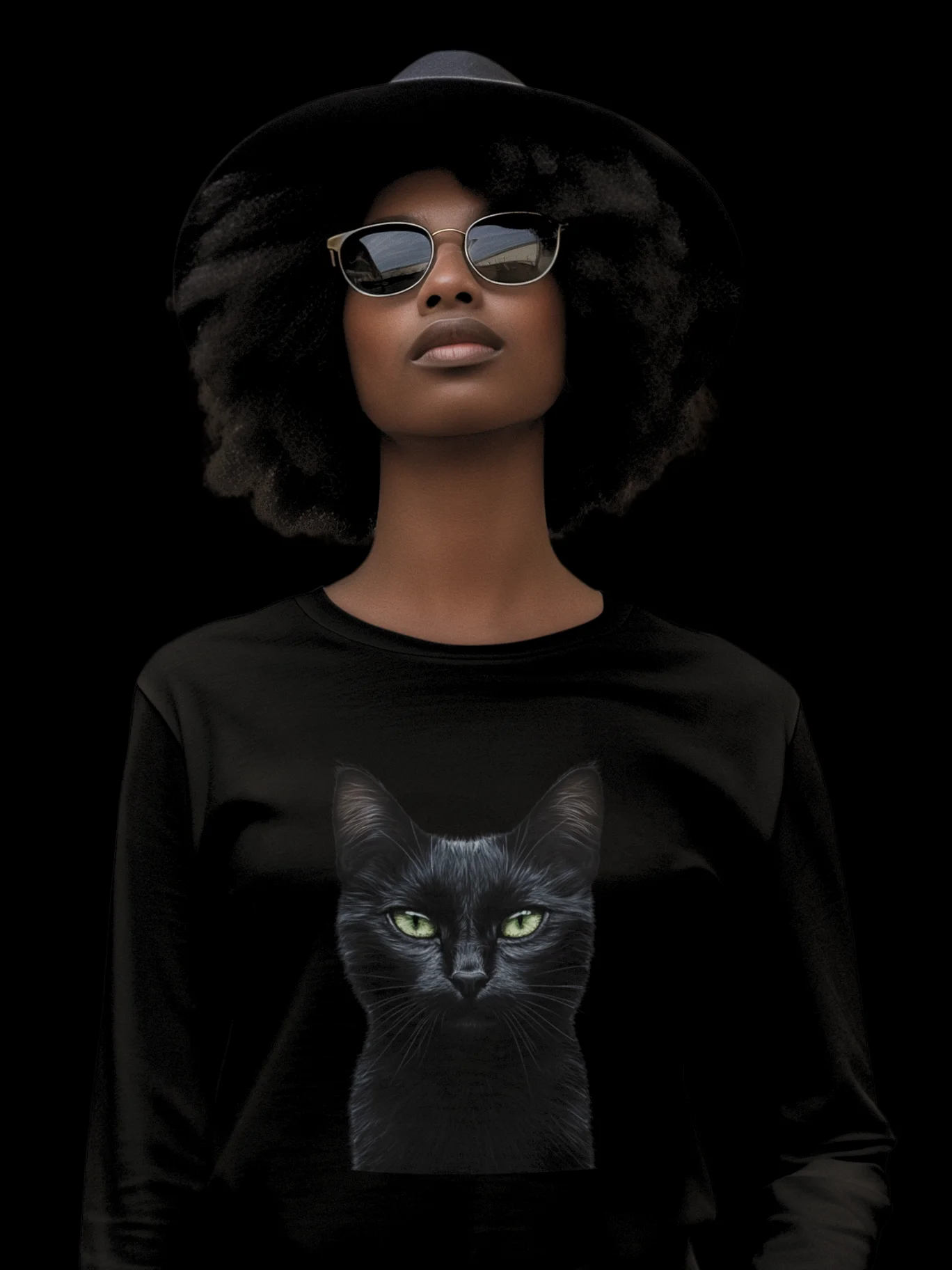 Lucky Black Cat T-Shirt product image (2)