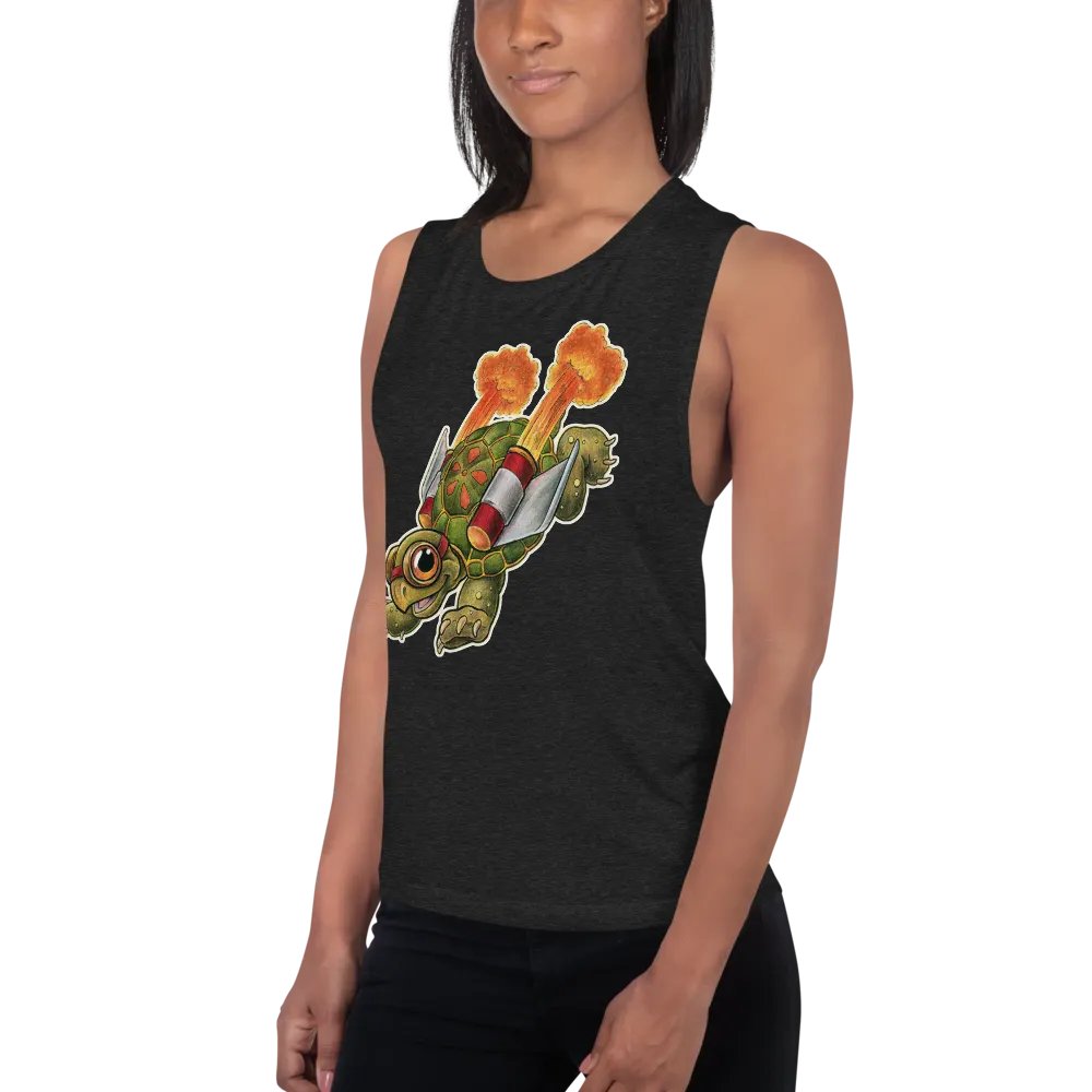 Jetpack Tortoise - SFA Women's Muscle Tank product image (3)