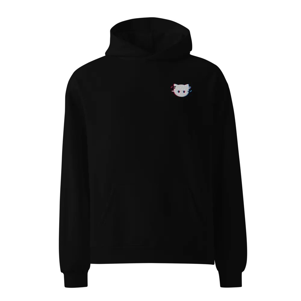 Land of Kittens Glitch Oversized Hoodie product image (1)