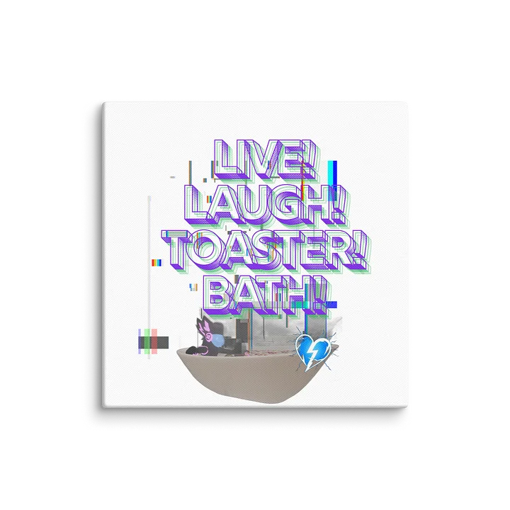 Live Laugh Toaster Bath Canvas 10X10 product image (1)