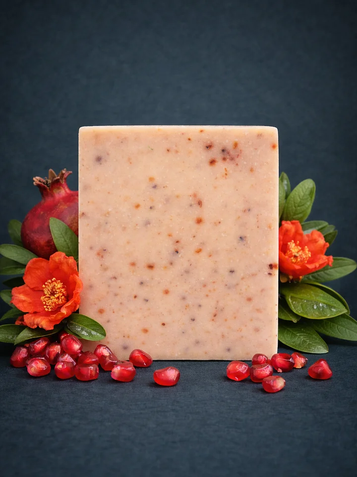 Handmade Pomegranate Peel & Oil Soap product image (1)