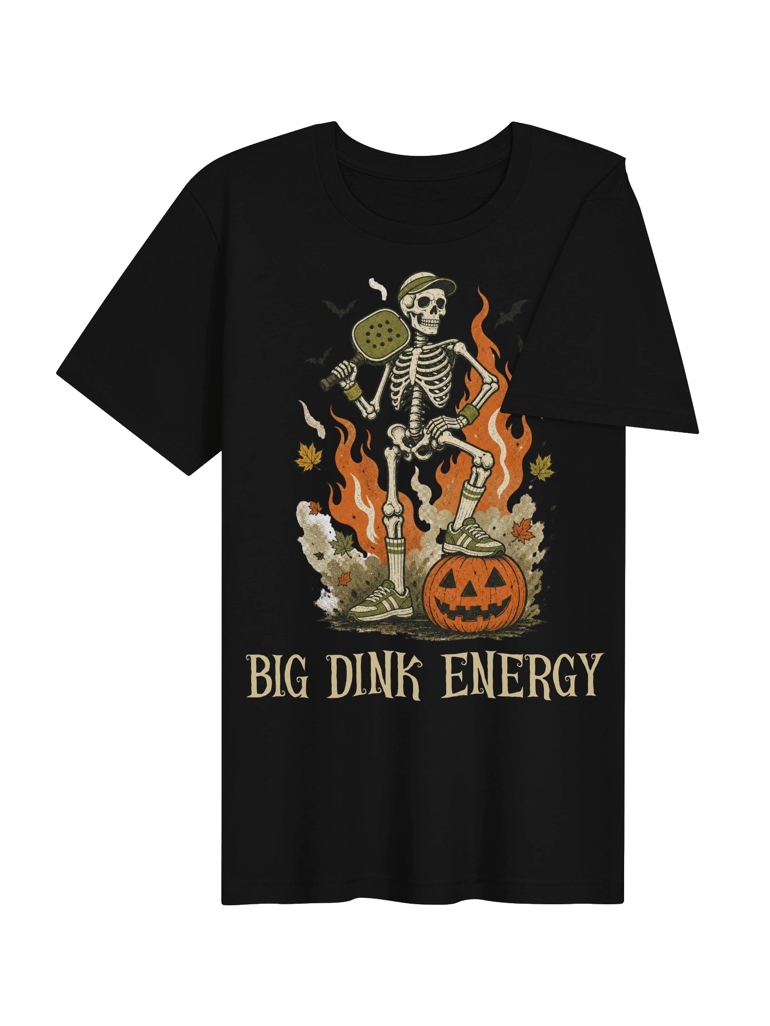Big Dink Energy Halloween Pickleball Shirt | Skeleton Graphic Tee product image (4)