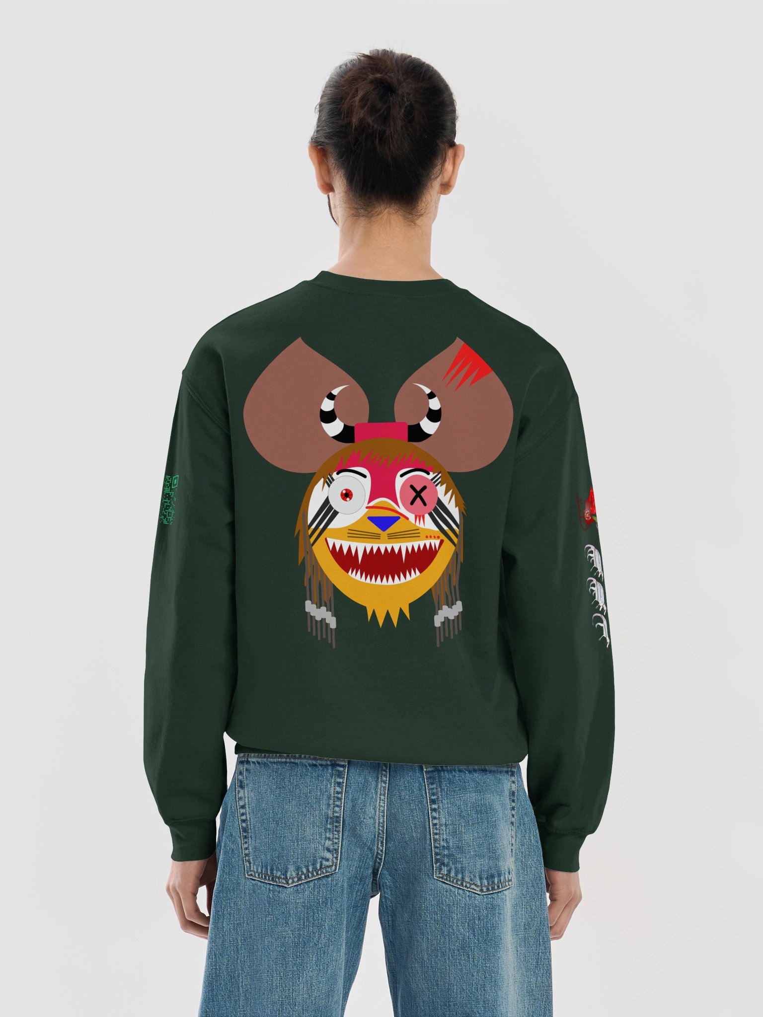 Merry Xmas Houndmouse Art Sweatshirt product image (45)