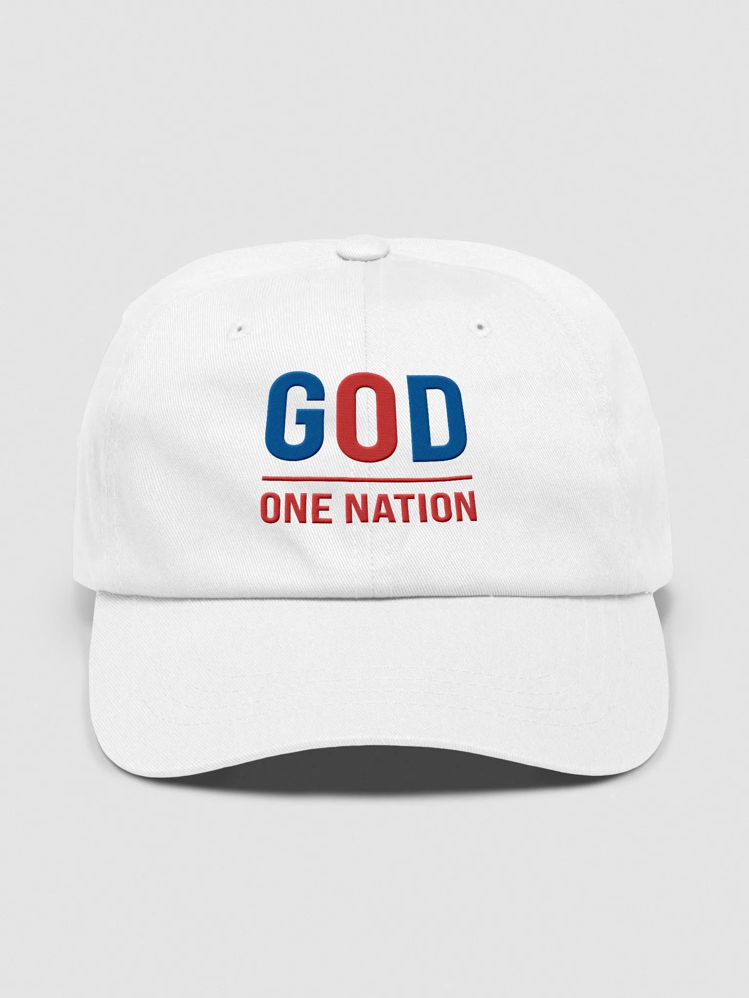 God Nation Patriotic White Dad Hat product image (1)
