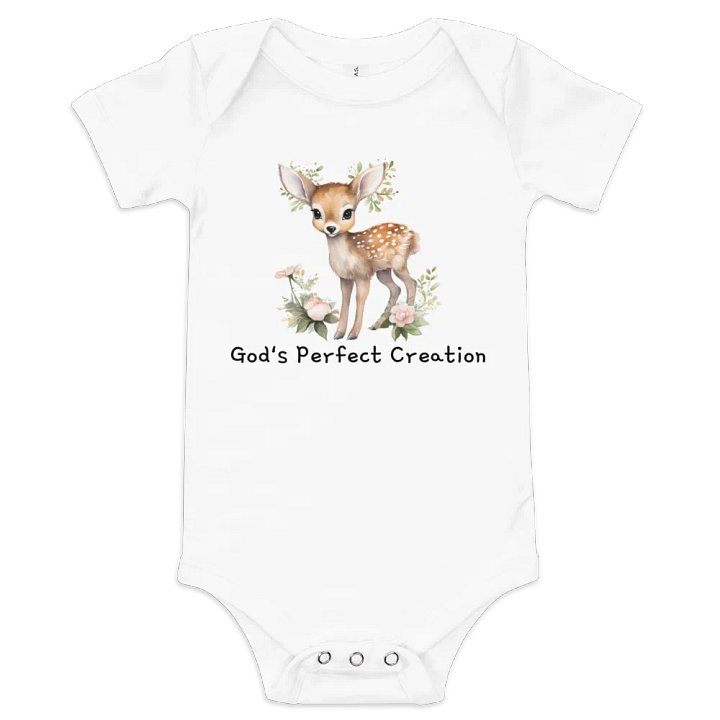 Divine Darling: 'God's Perfect Creation' Baby Onesie product image (2)