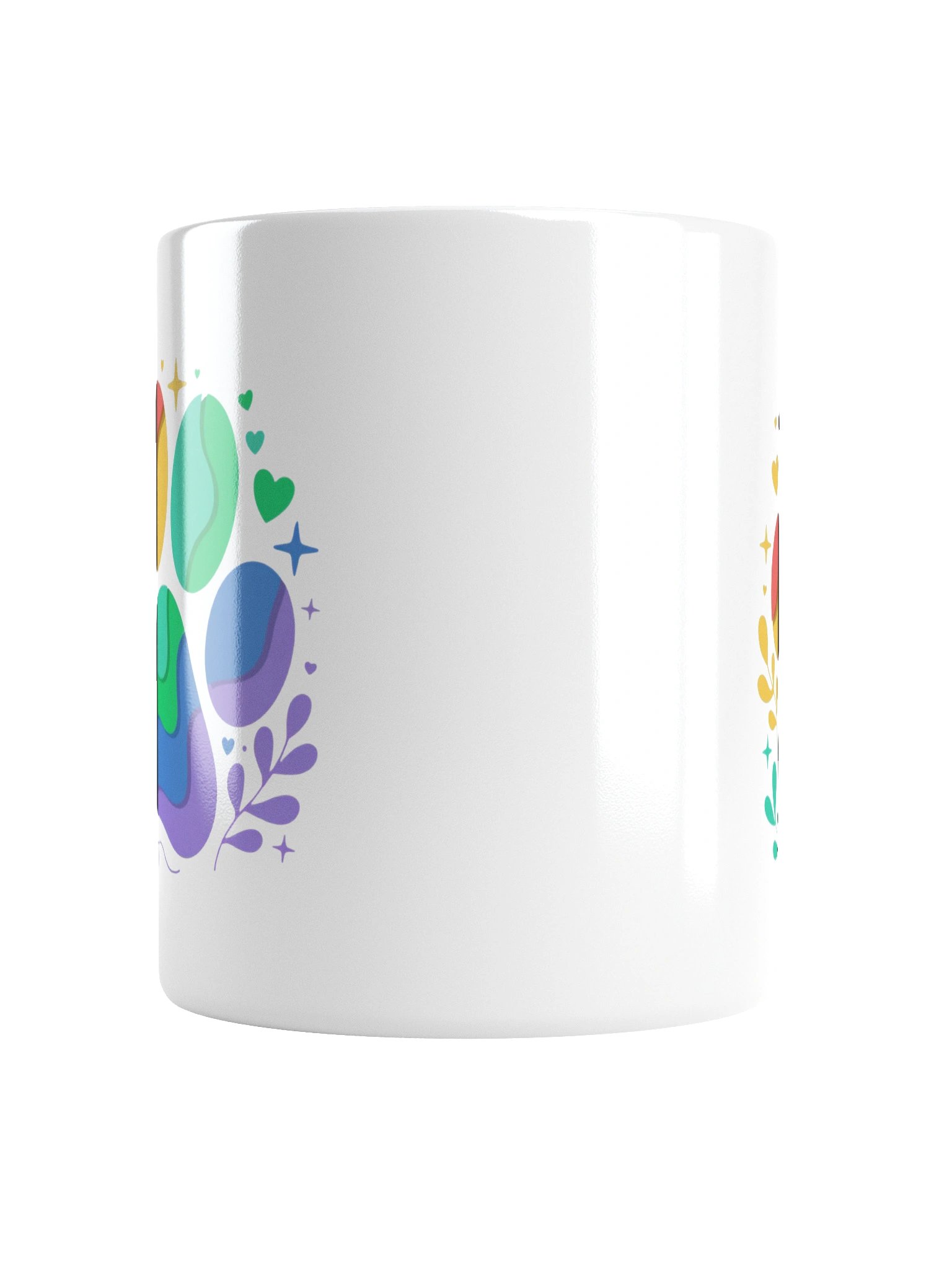 Rainbow Paw Print Coffee Mug product image (5)