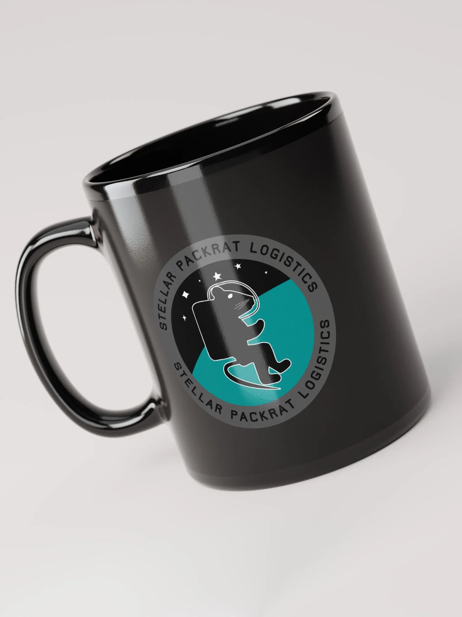 Stellar Packrat Logistics Black Glossy Mug product image (3)