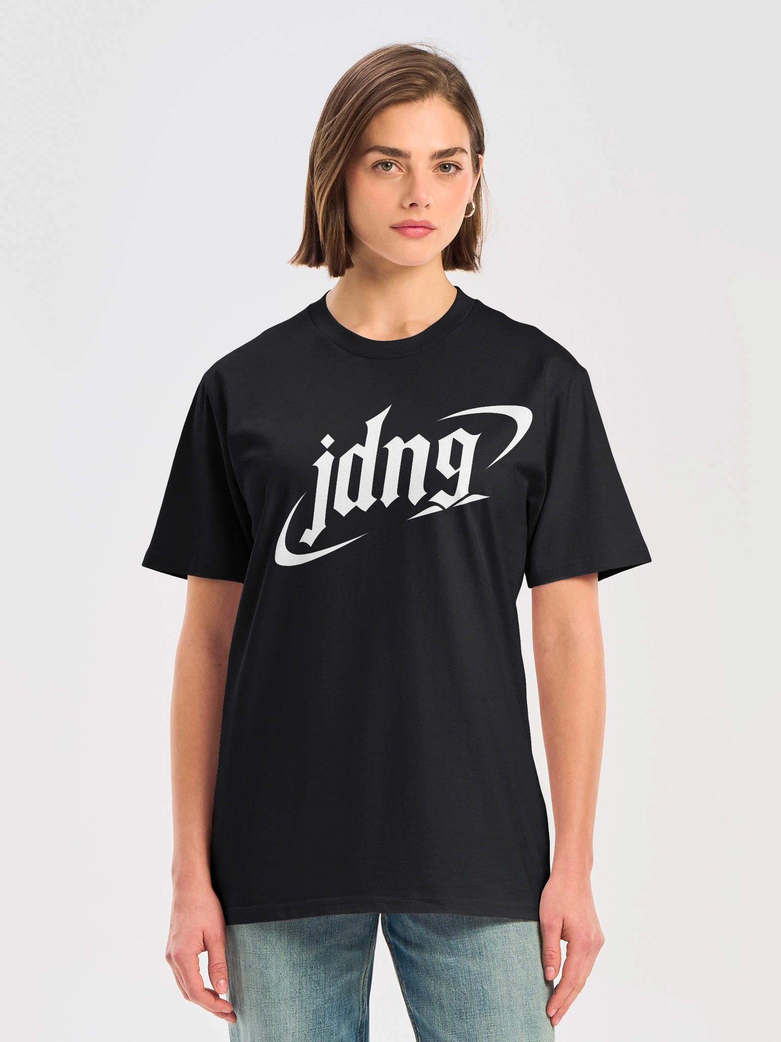 Minimal White Wordmark Tee W product image (1)