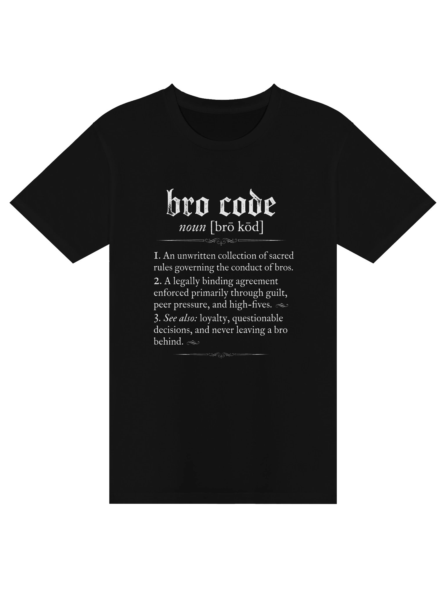 Bro Code Definition T-Shirt product image (1)