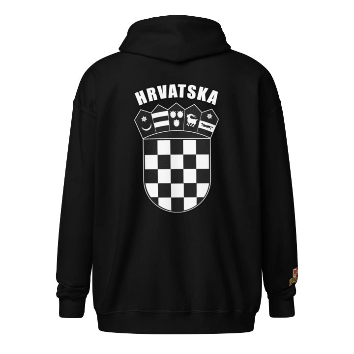 Patriot Hrvatska Shield Zip Hoodie product image (1)