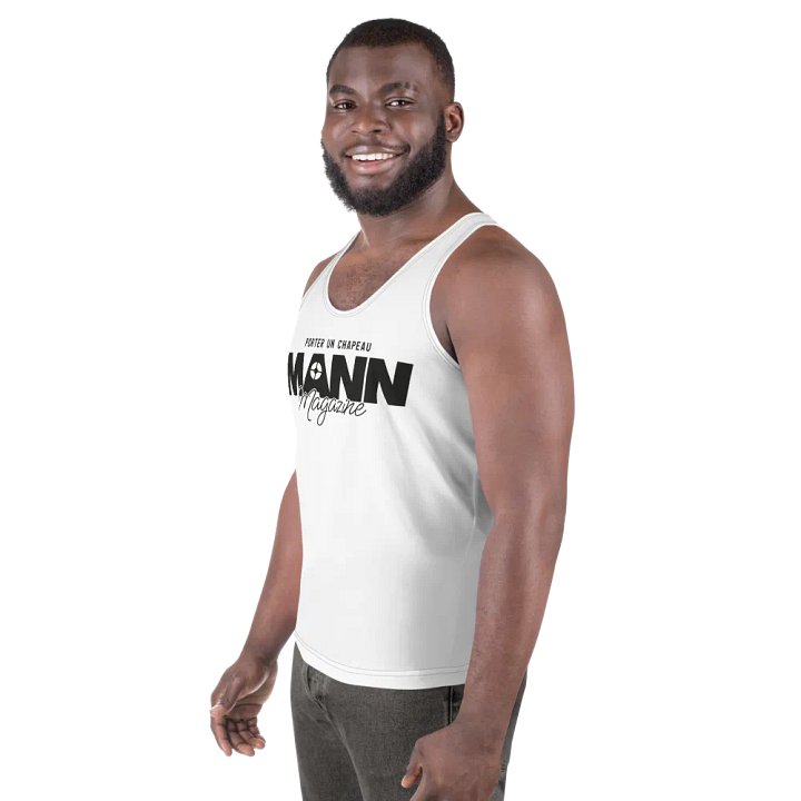 MANN Magazine White Tank Top product image (2)