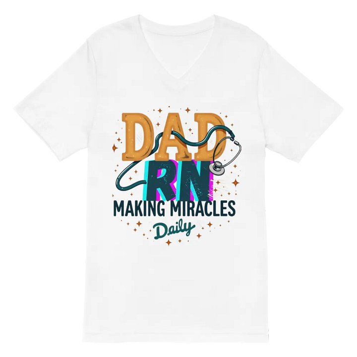 DAD RN Making Miracles v-neck Tee product image (2)