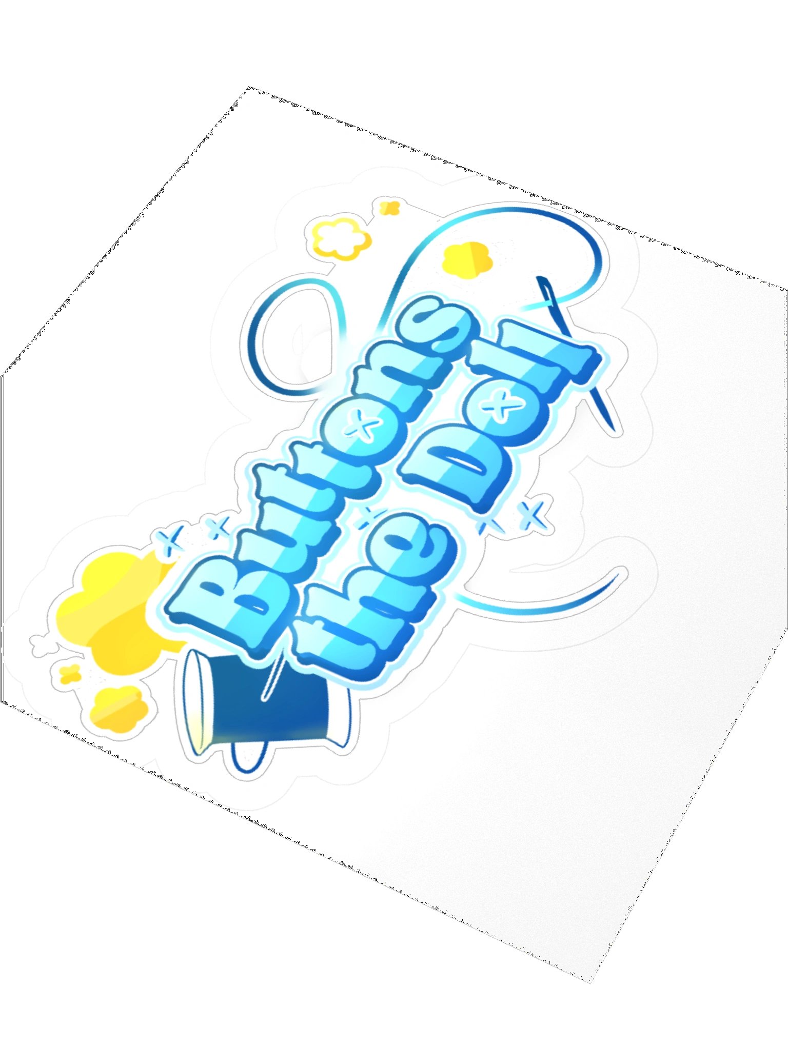 Buttons Logo Sticker product image (3)