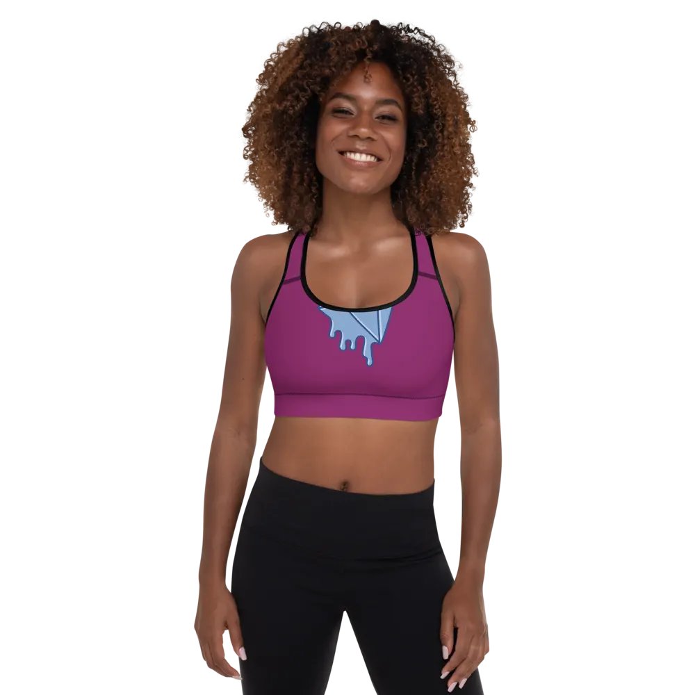 Liquid Diamond All-Over Print Sports Bra product image (1)