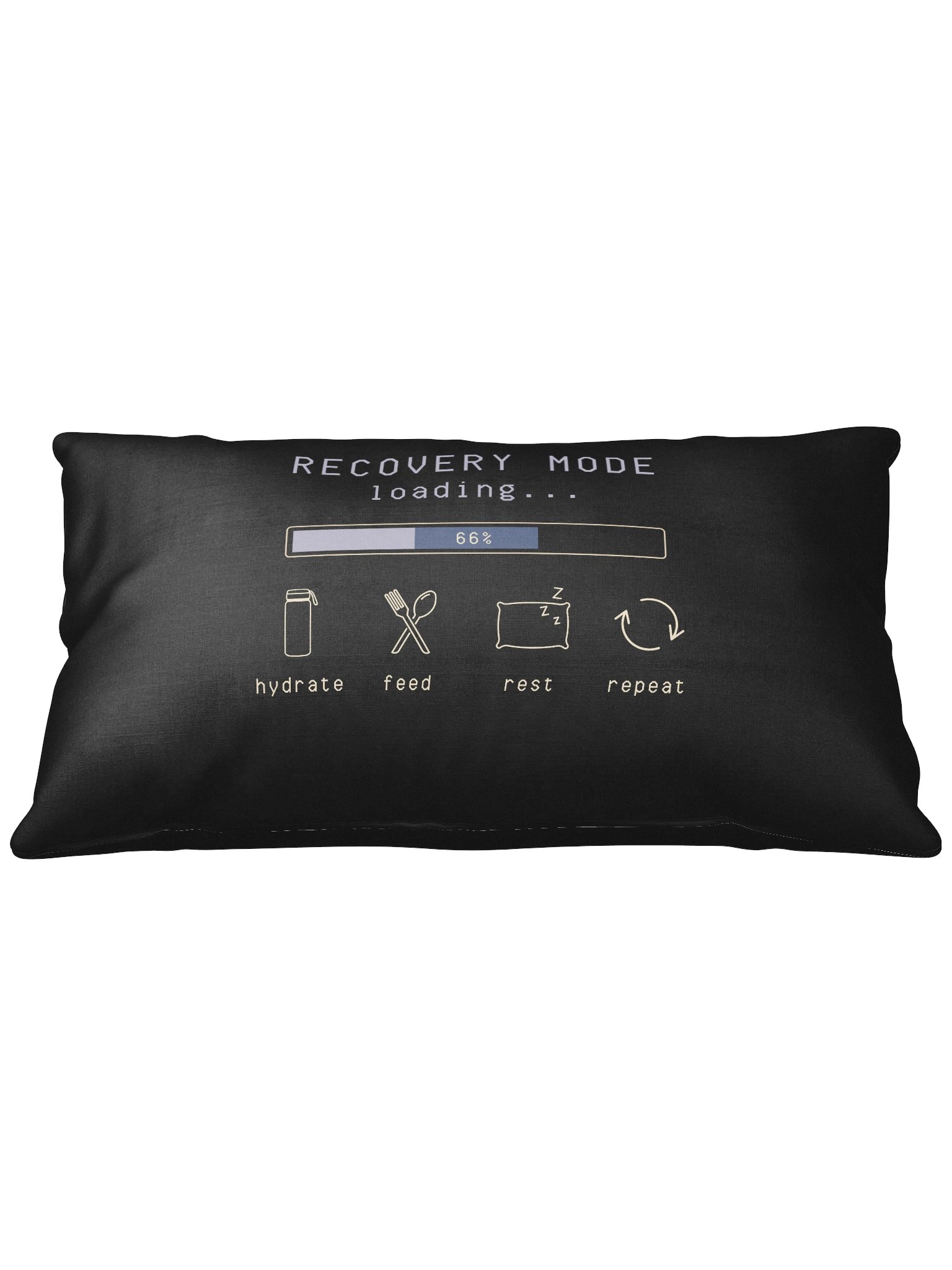 Recovery Mode Loading Pillow | Chronic Illness Recovery Humor Decor product image (2)