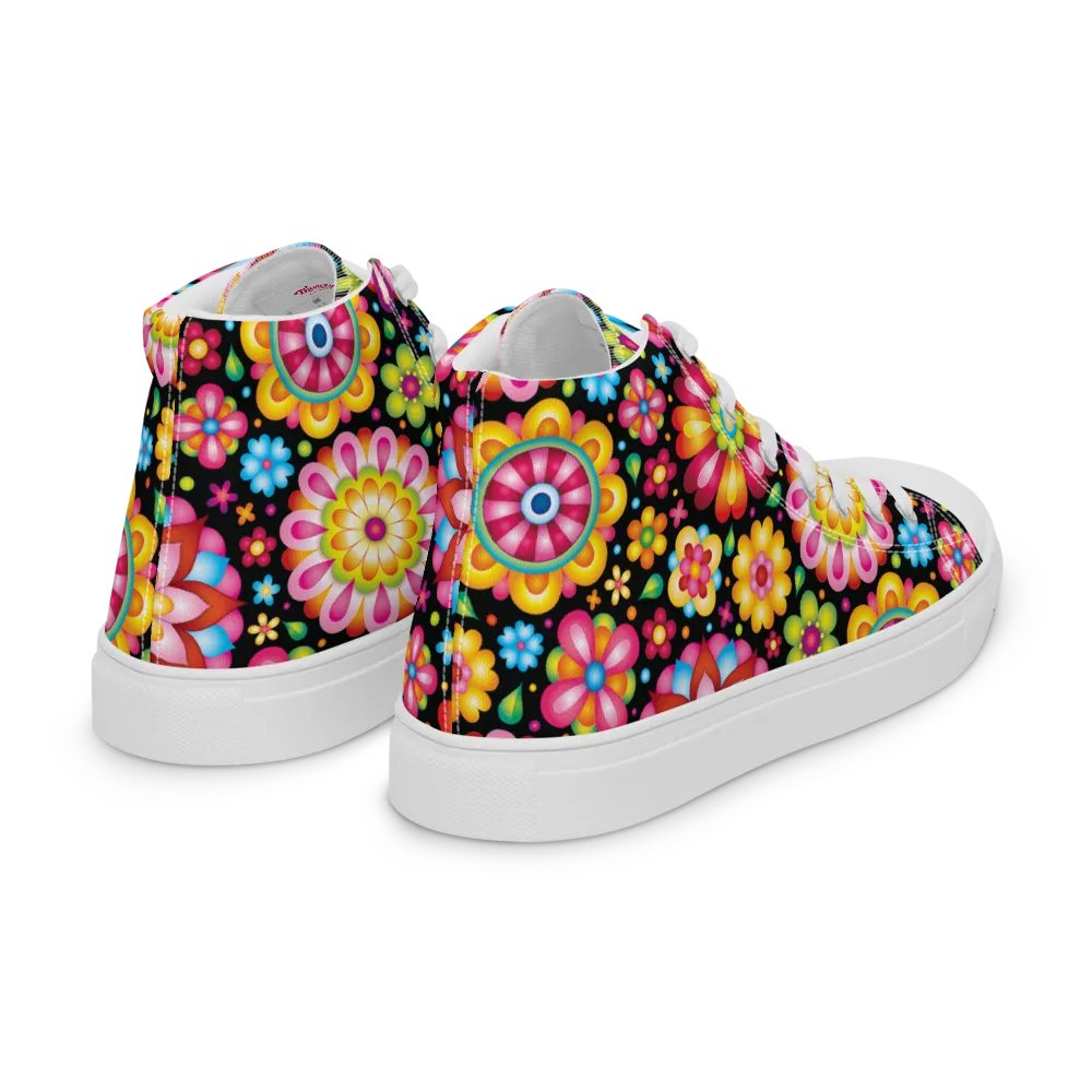 Kaleidoscopic Blossom Women's High Tops product image (11)