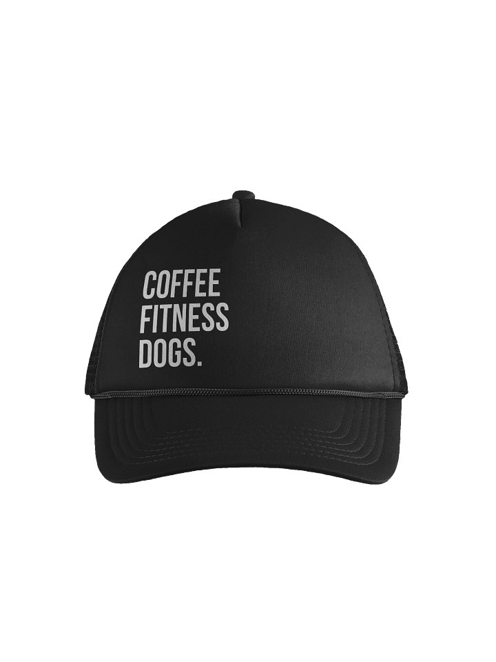 Coffee Fitness Dogs Foam Trucker Hat product image (2)