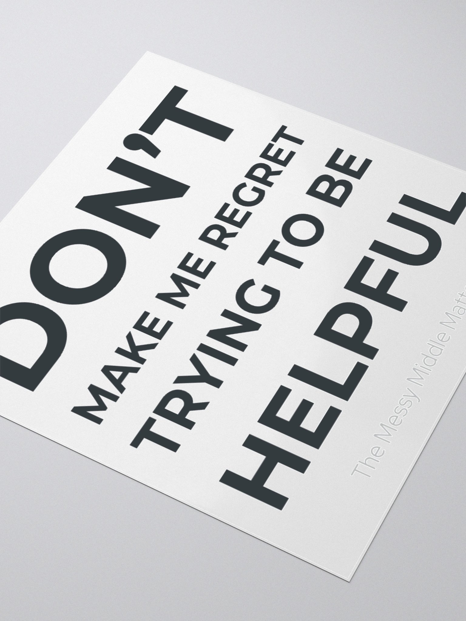 Don't Make Me Regret - Sticker product image (8)