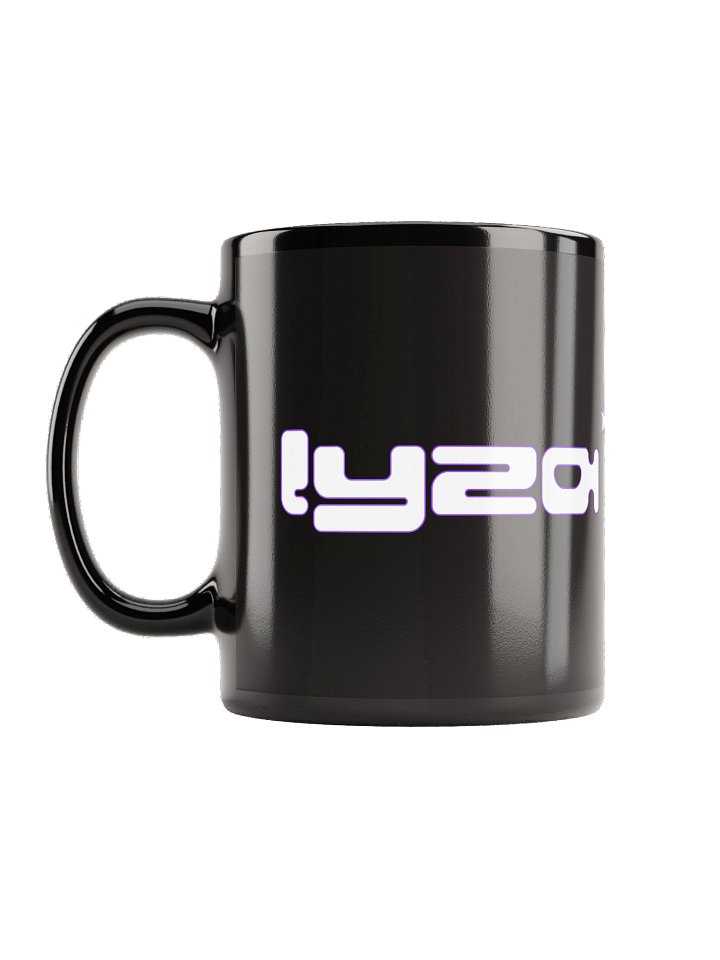 LH bubble text Black Glossy Mug product image (1)