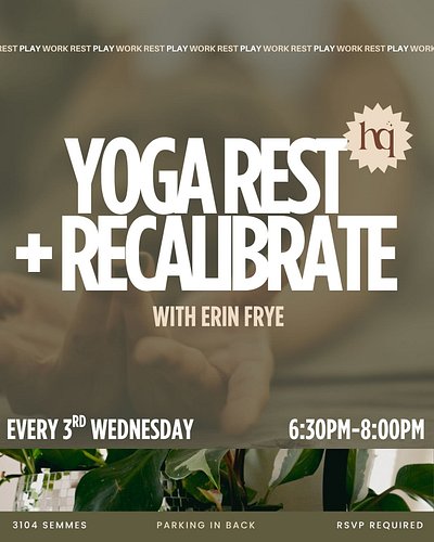 Golden hour. Gentle movement. Live music. Deep rest. ✨

Join us at HQ for a special evening of yoga + meditation led by instr...