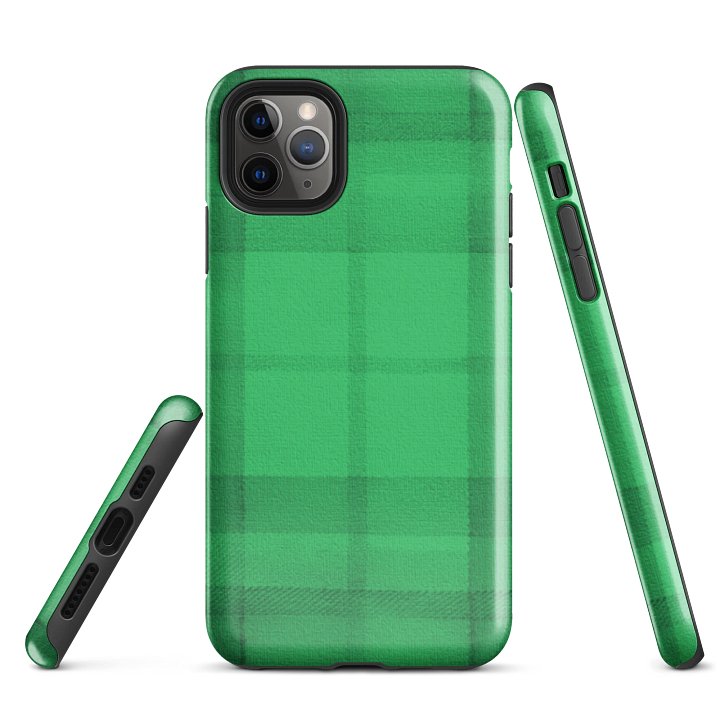 Emerald Checkered Armor Tough Case for iPhone® product image (1)