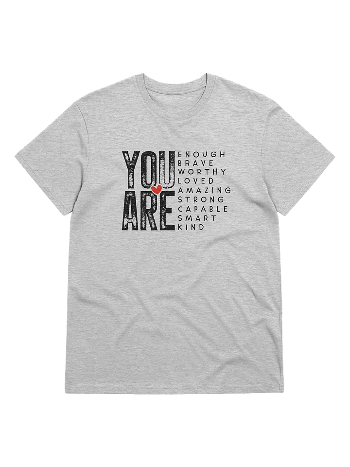 “You Are Enough” Affirmation Tee – Organic Cotton Unisex T-Shirt product image (19)