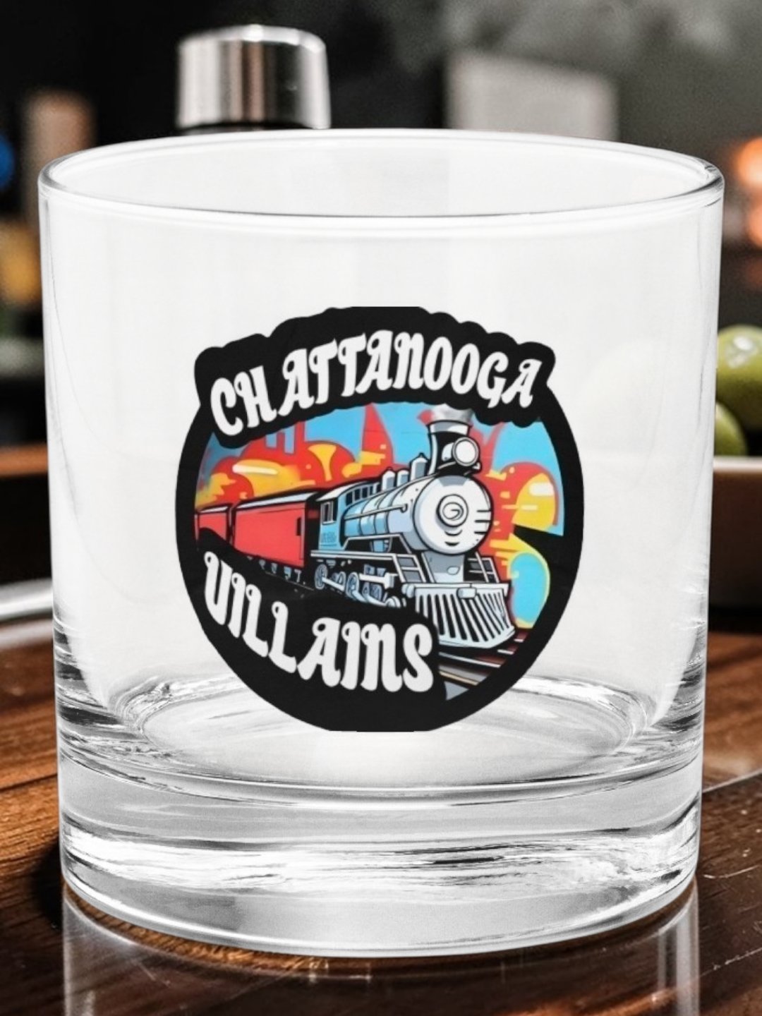 Chattanooga Villains Rocks Glass product image (1)