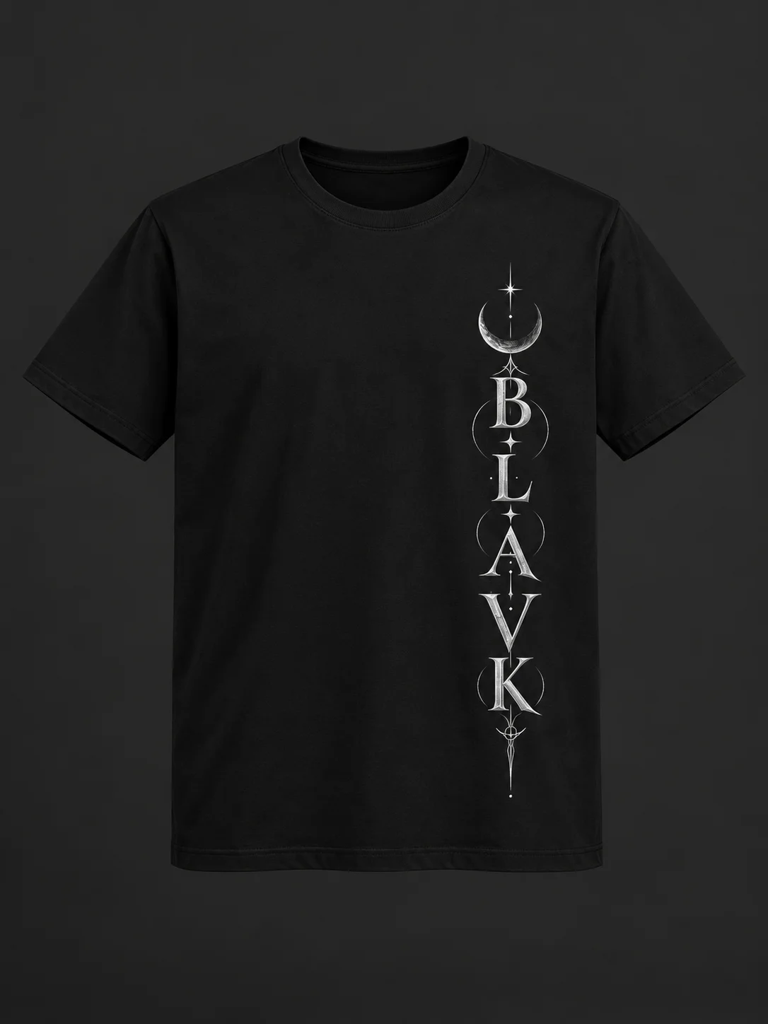 BLAVK NOCTURNE Angel Graphic T-Shirt — Black product image (2)